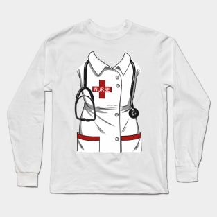 Nurse Costume - Funny RN LPN Costumes Long Sleeve T-Shirt